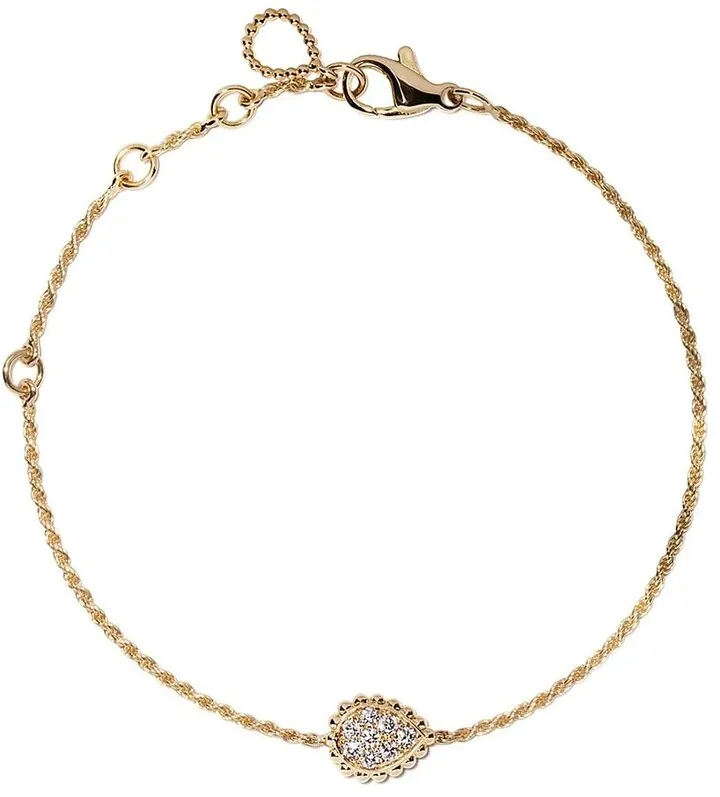 18kt yellow gold Serpent Bohème diamond XS motif bracelet