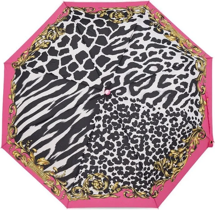 Moschino Animal-Printed Folded Umbrella