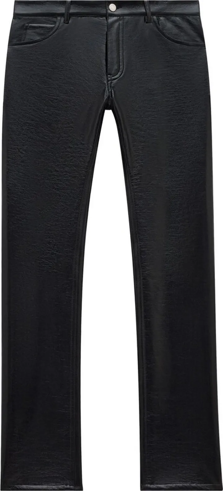Reedition vinyl straight trousers
