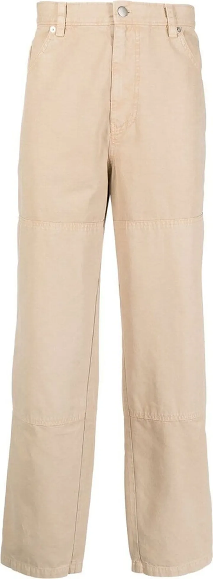 Mid-Rise Straight Trousers