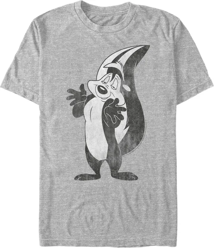 Men's Looney Tunes Pepe Le Pew Retro T-Shirt - Athletic Heather - 3X Large