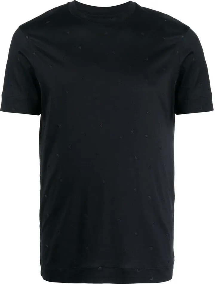 crew-neck fitted T-shirt