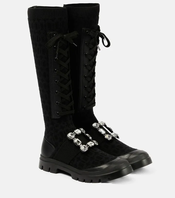 Walky Viv' embellished lace-up boots