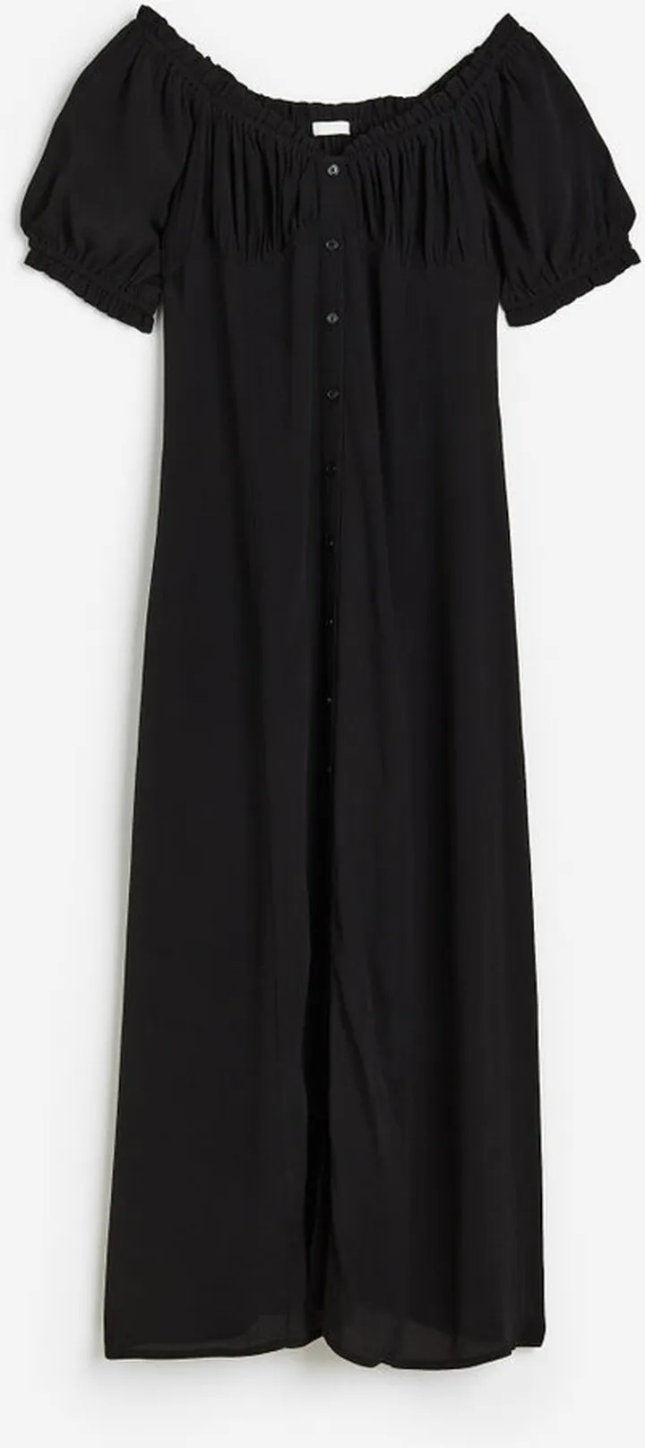 Crêped Off-the-shoulder Dress