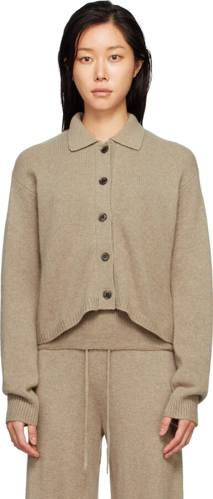 LISA YANG Beige Lenny Cardigan