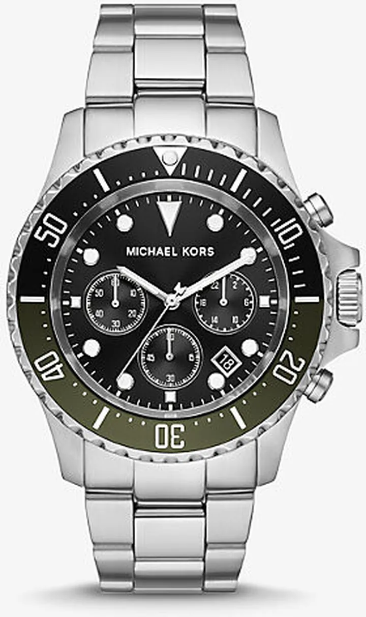 Oversized Everest Silver-Tone Watch