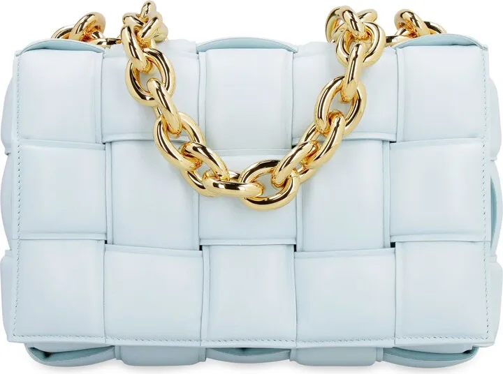 Chain Cassette Leather Crossbody Bag