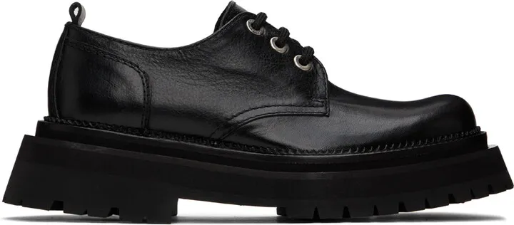 AMI Alexandre Mattiussi Black Calfskin Derbys