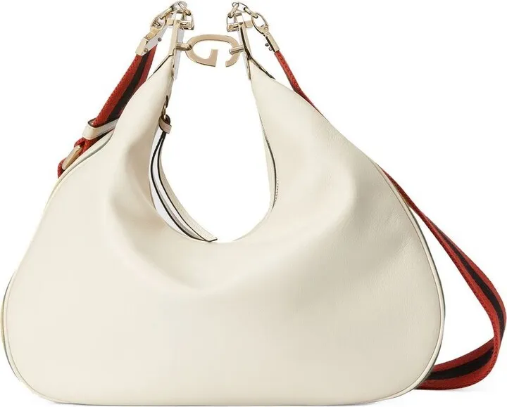 Attache leather shoulder bag