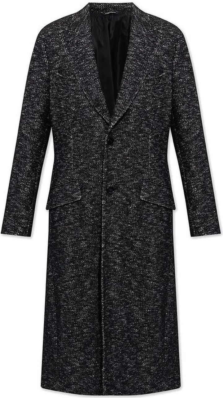 Dolce & Gabbana Single-Breasted Dotted Coat