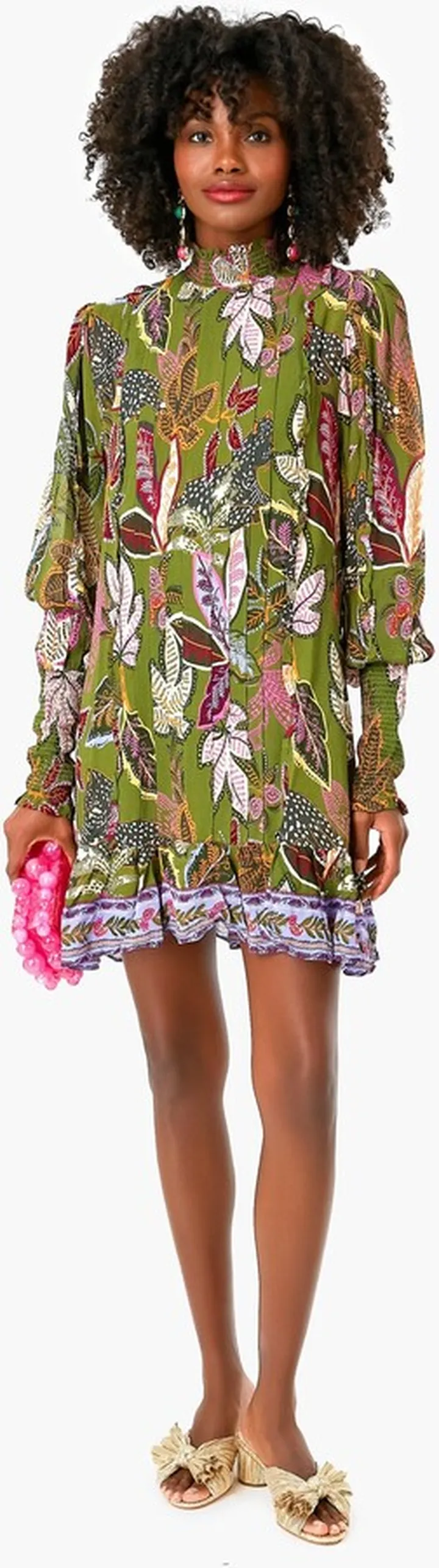 Wild Jungle Green Mini Dress