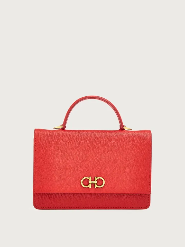 Ferragamo Women Gancini mini bag Red