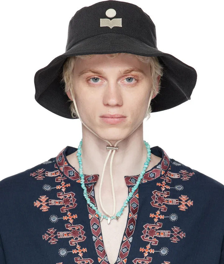 Isabel Marant Gray Delya Denim Hat