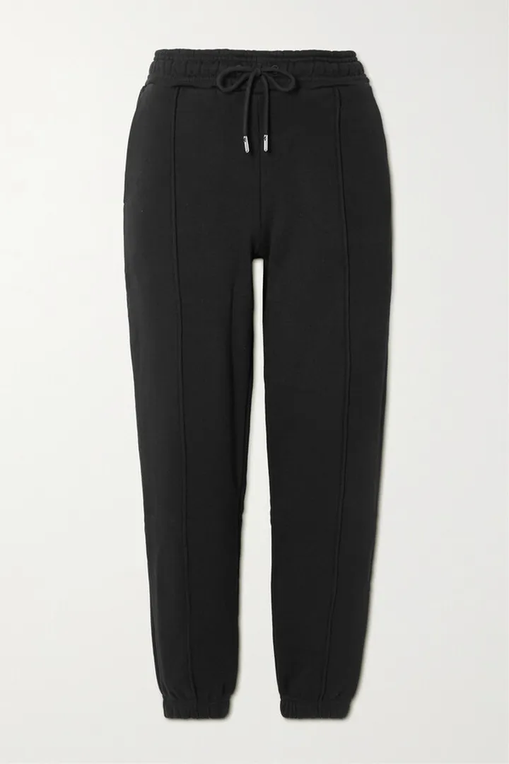 Ninety Percent - + Net Sustain Peter Organic Cotton-jersey Track Pants - Black