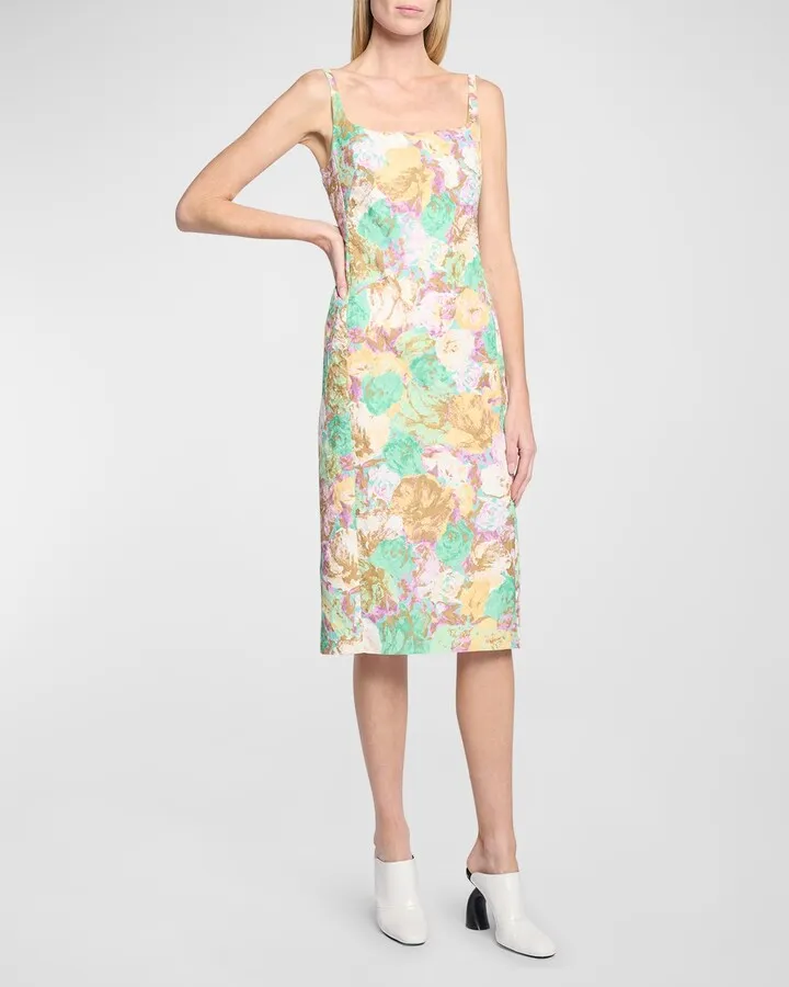 Deban Floral-Print Sleeveless Dress