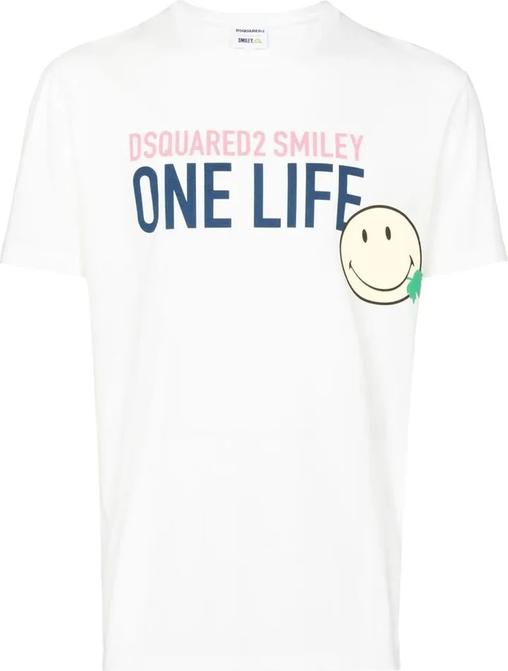 graphic-print short-sleeved T-shirt