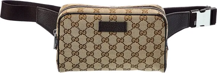 Gucci Gg Canvas & Leather Belt Bag