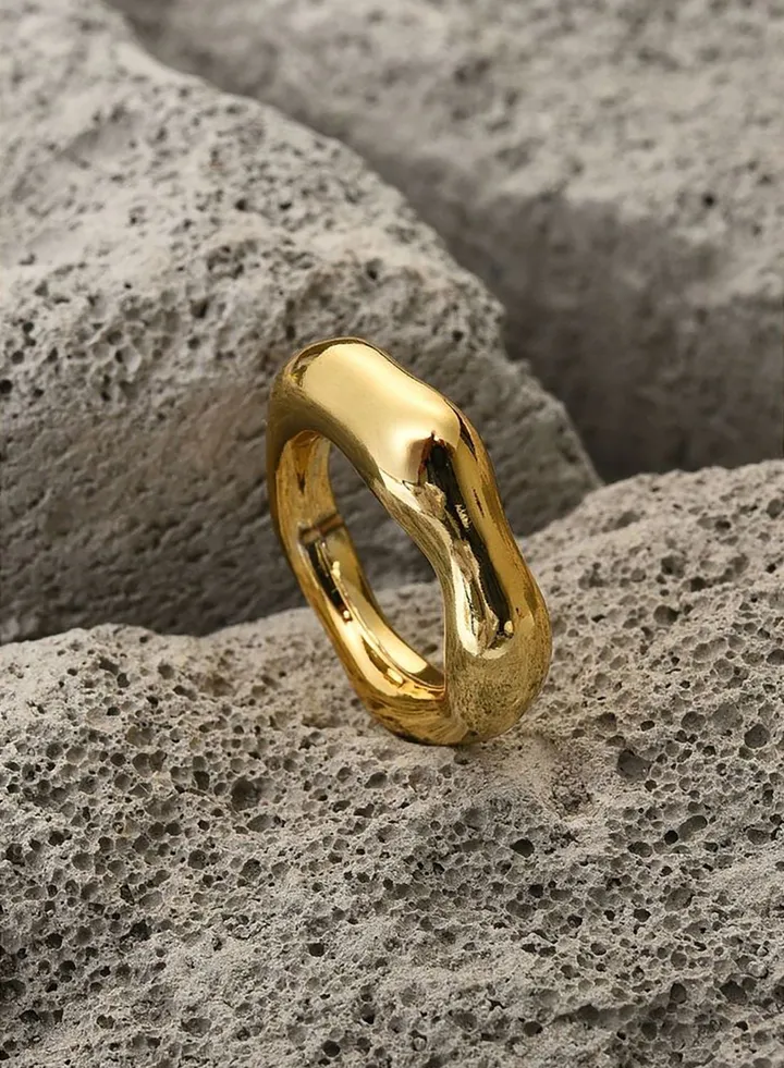 Gold Plated Designer Ring