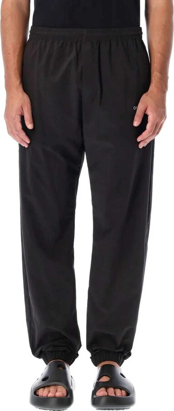 Off-White Logo Printed Straight Leg Pants