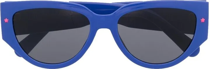 Logo-Plaque Colour-Block Sunglasses