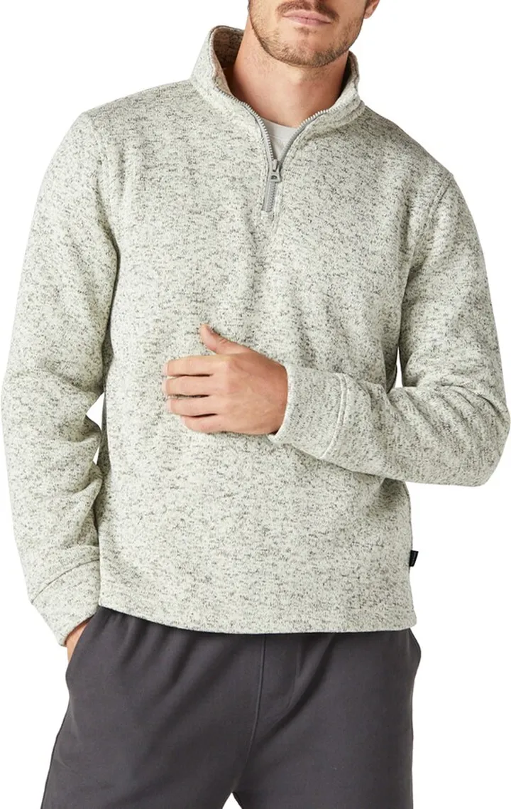 Marled Quarter Zip Pullover