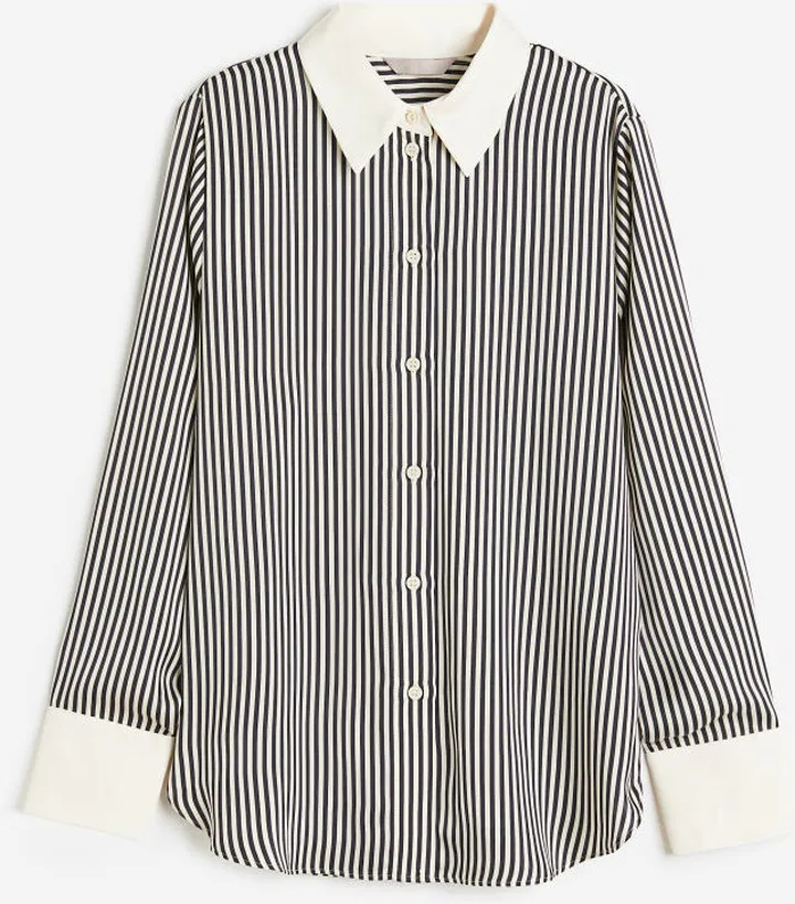 Pointed-collar Shirt