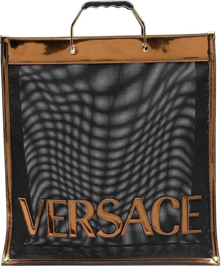 Logo-Patch Sheer Tote