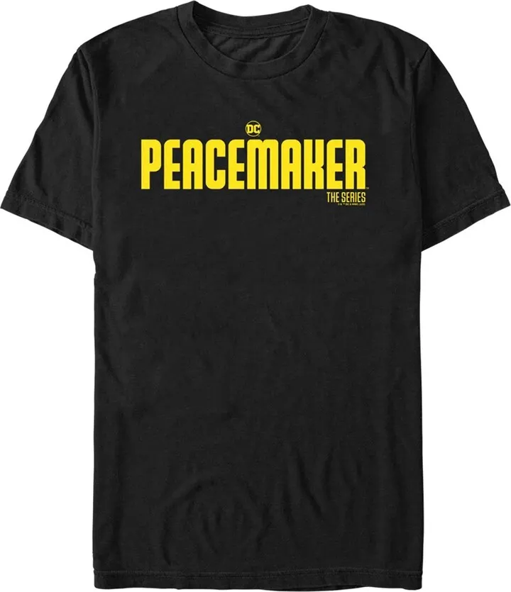 Men's Peacemaker Yellow Classic Logo T-Shirt - Black - X Large