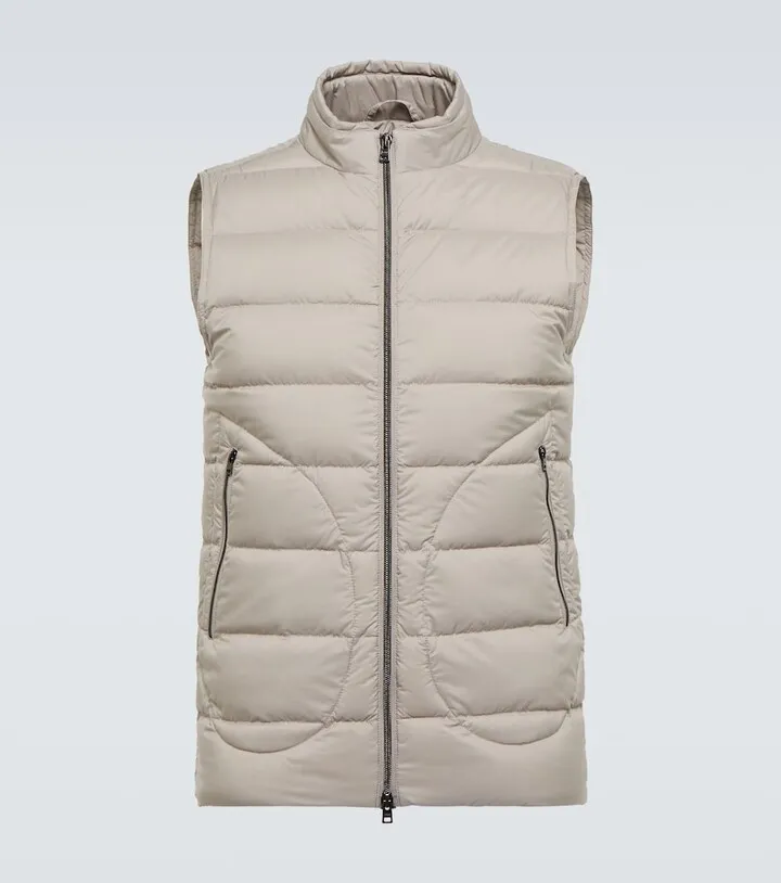Down-filled vest