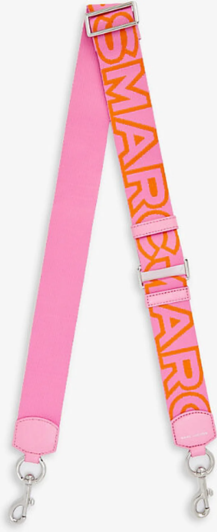 Candy Pink Multi Logo-print Woven bag Strap