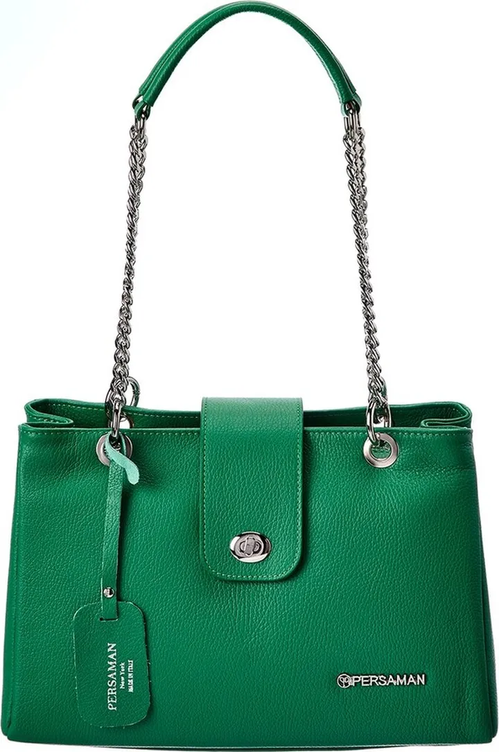 Persaman New York Elle Leather Tote