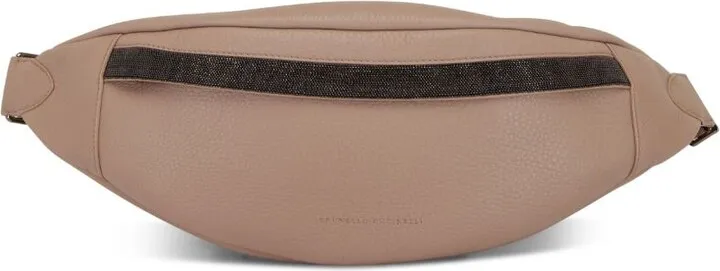 Zipped Leather Belt Bag