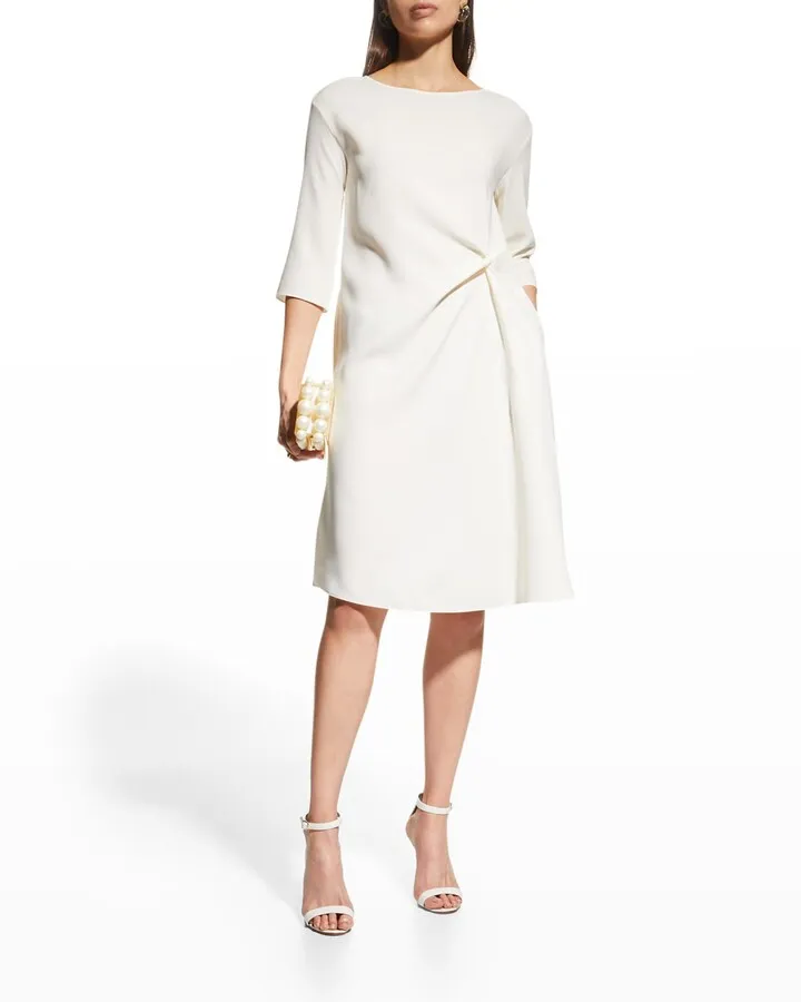 Techno Cady Knotted Shift Dress