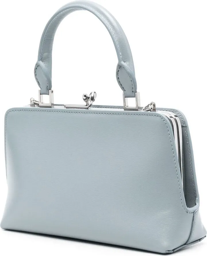 Goji logo-plaque leather tote bag