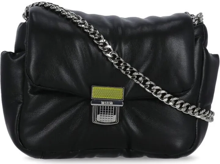 MSGM Logo Engraved Padded Strapped Shoulder Bag
