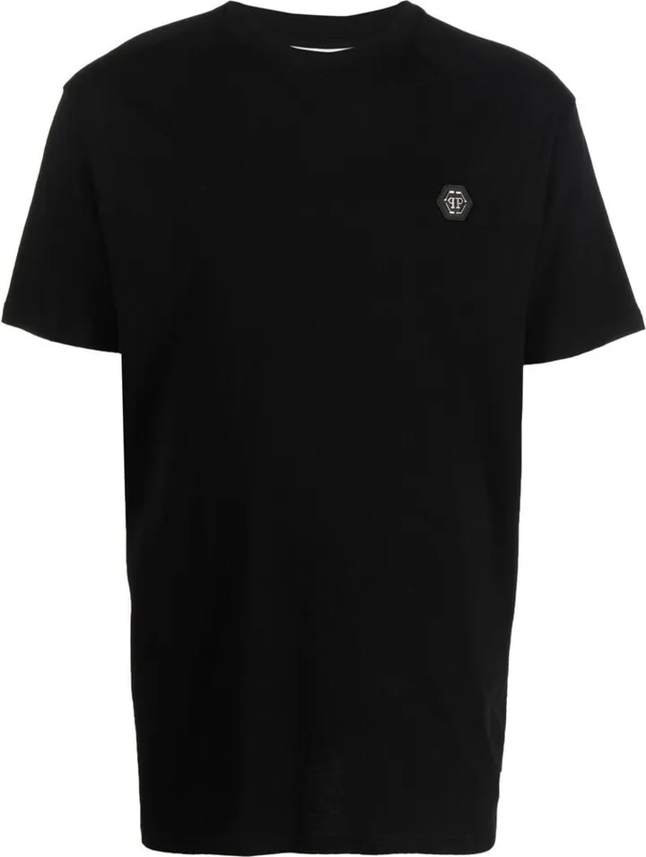 logo-patch cotton T-shirt