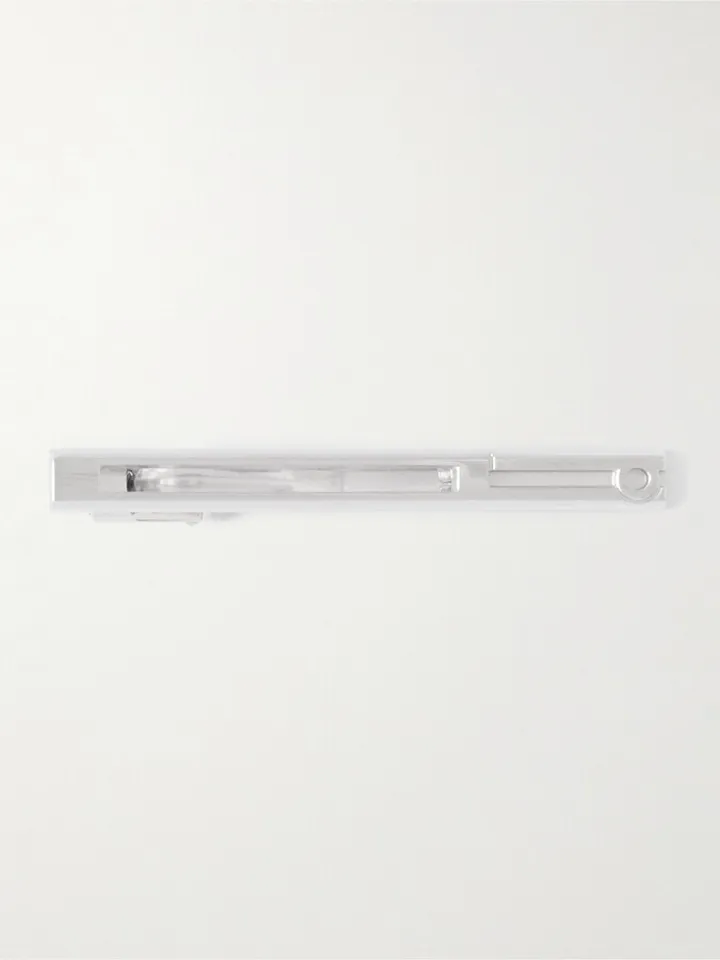 Silver-Tone Tie Bar