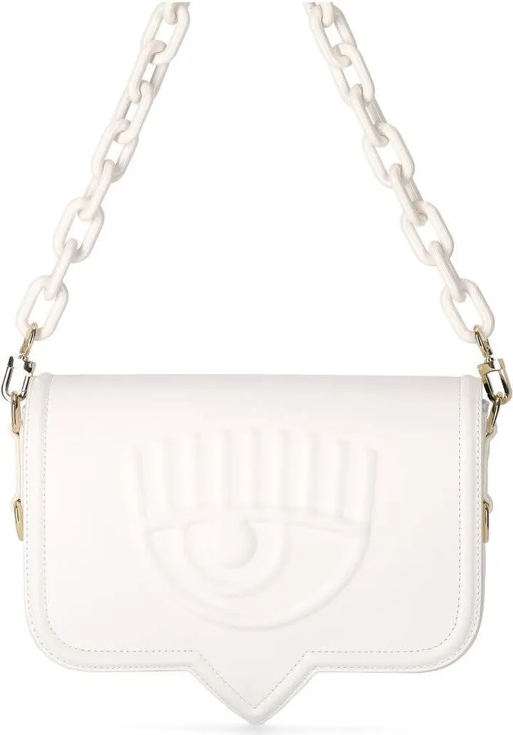 Chiara Ferragni Eyelike Large White Crossbody Bag