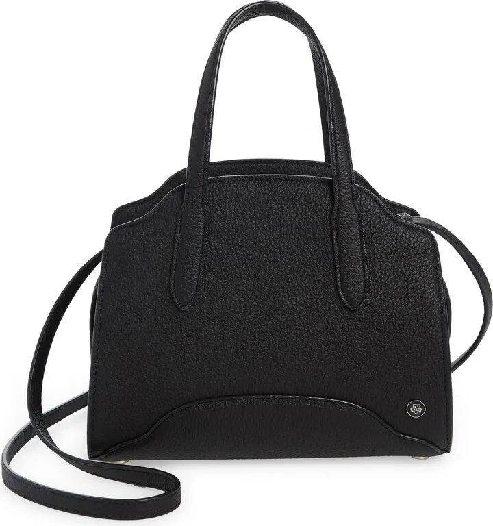 Micro Sesia Grained Matte Leather Crossbody Bag