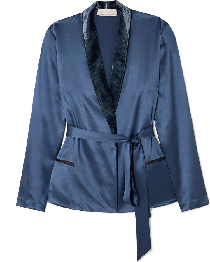 Dressing Gown Or Bathrobe Blue