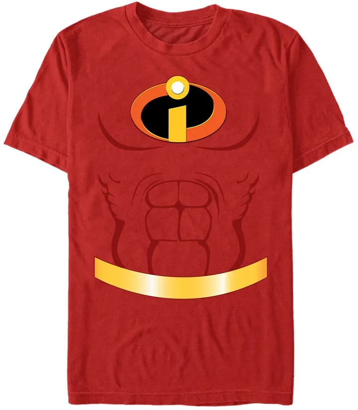 Disney Pixar Men's Incredibles Chest Costume Short Sleeve T-Shirt