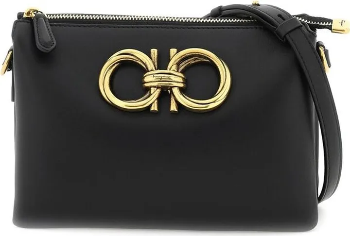 Salvatore Ferragamo Trapezio Logo Plaque Crossbody Bag