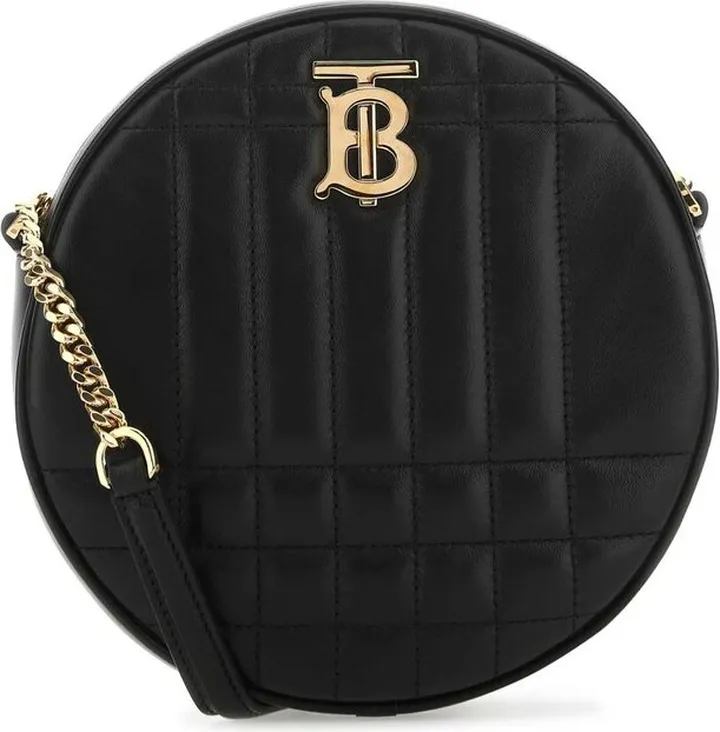 Burberry Louise Logo Plaque Round Shoulder Bag