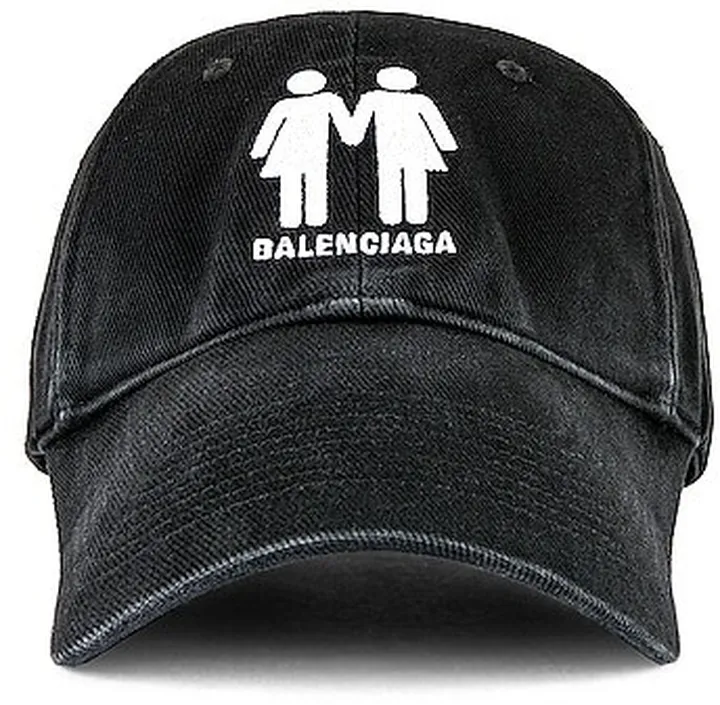 Balenciaga Pride Cap in Black