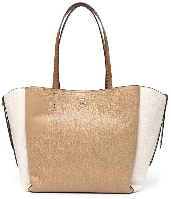 Panelled Logo-Plaque Tote Bag