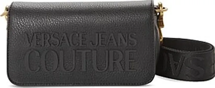 Versace Jeans Couture Tonal Logo Faux Leather Crossbody Bag