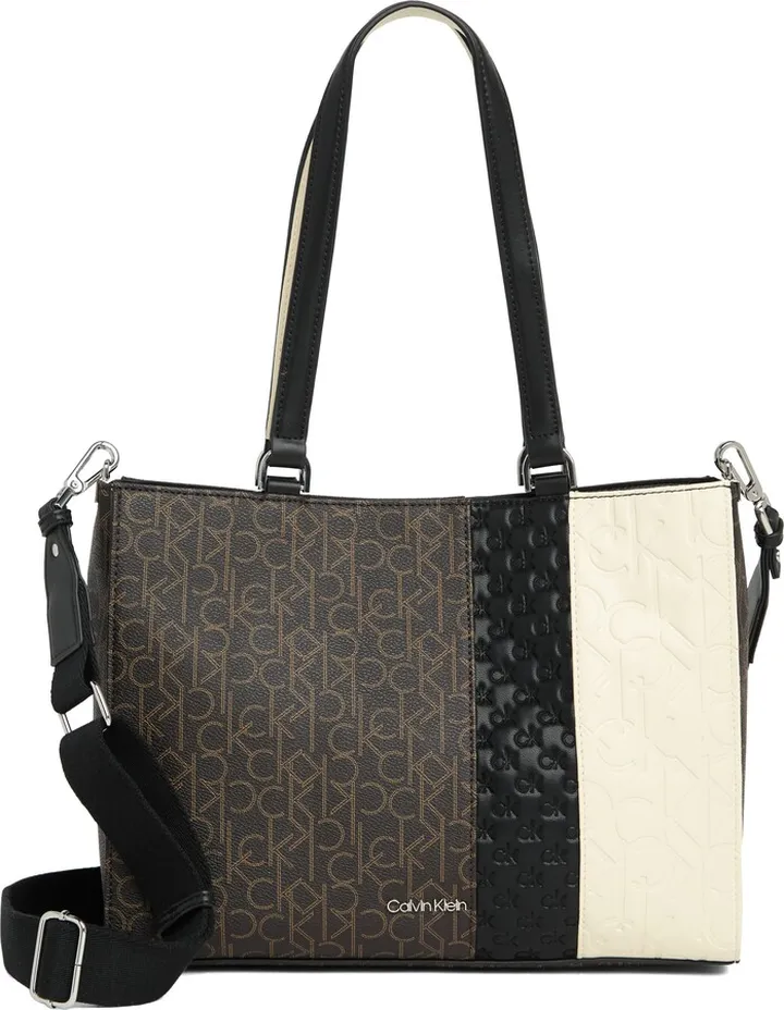 Maddi Patchwork Logo Tote Bag