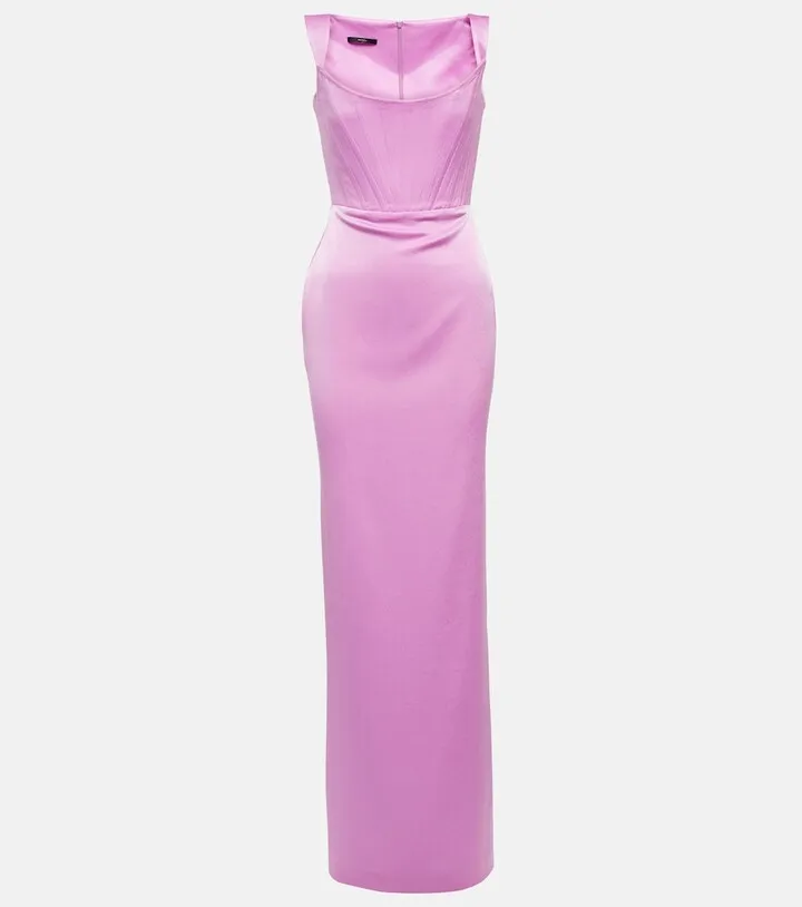 Halse crepe gown