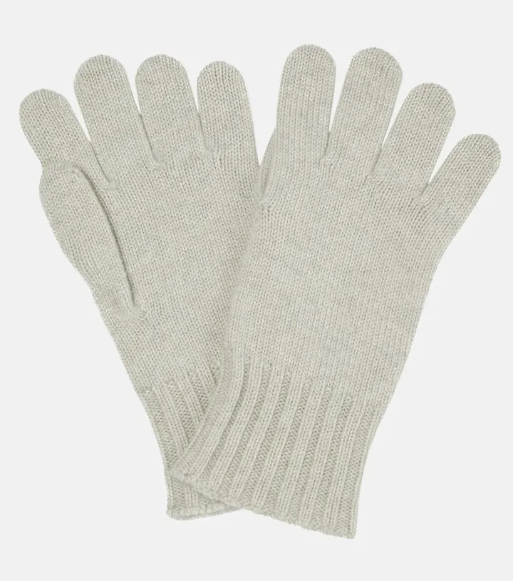 Cashmere and silk gloves