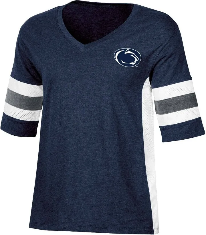 NCAA Penn State Nittany Lions Women's V-Neck Mesh Side T-Shirt - M